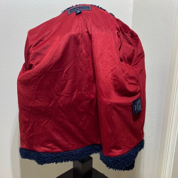 Tommy Hilfiger Women's Big Logo Color-Block Sherpa Full Zip Size Large Jacket - Picture 8 of 10